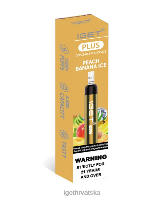 IGET Vape Europe plus 2FJ6D36 breskva banana led