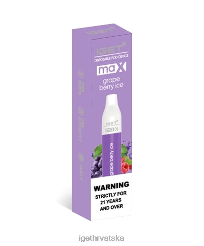 IGET Vape Europe max 2FJ6D81 led od bobica grožđa