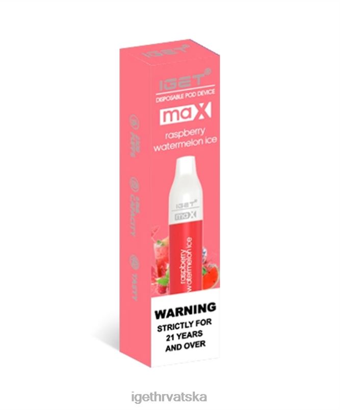 IGET Vape max 2FJ6D90 malina led od lubenice