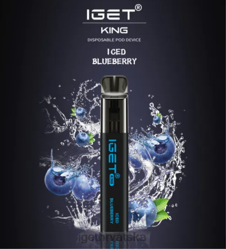 IGET Vape Europe kralj - 2600 udaha 2FJ6D555 ledena borovnica