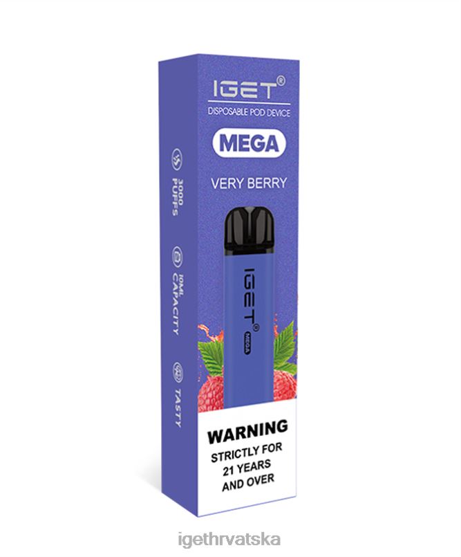 IGET Vape Europe mega 2FJ6D146 vrlo bobičasto