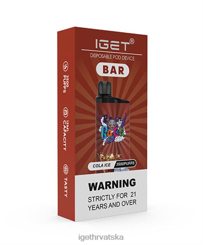 IGET Vape Europe bar 2FJ6D156 cola led