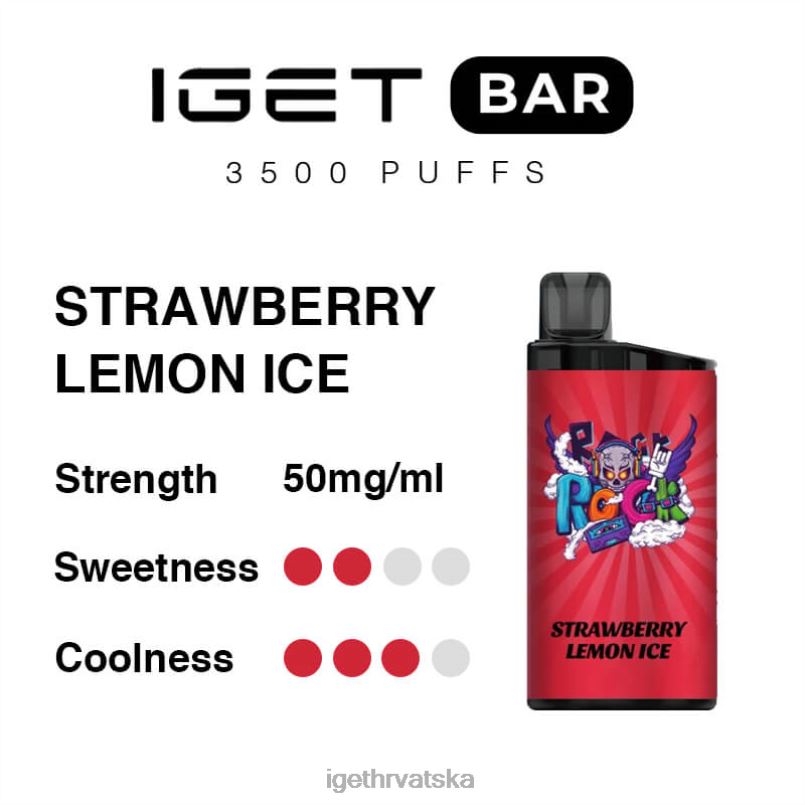 IGET Vape Sale bar 3500 dizanja 2FJ6D293 jagoda limun led