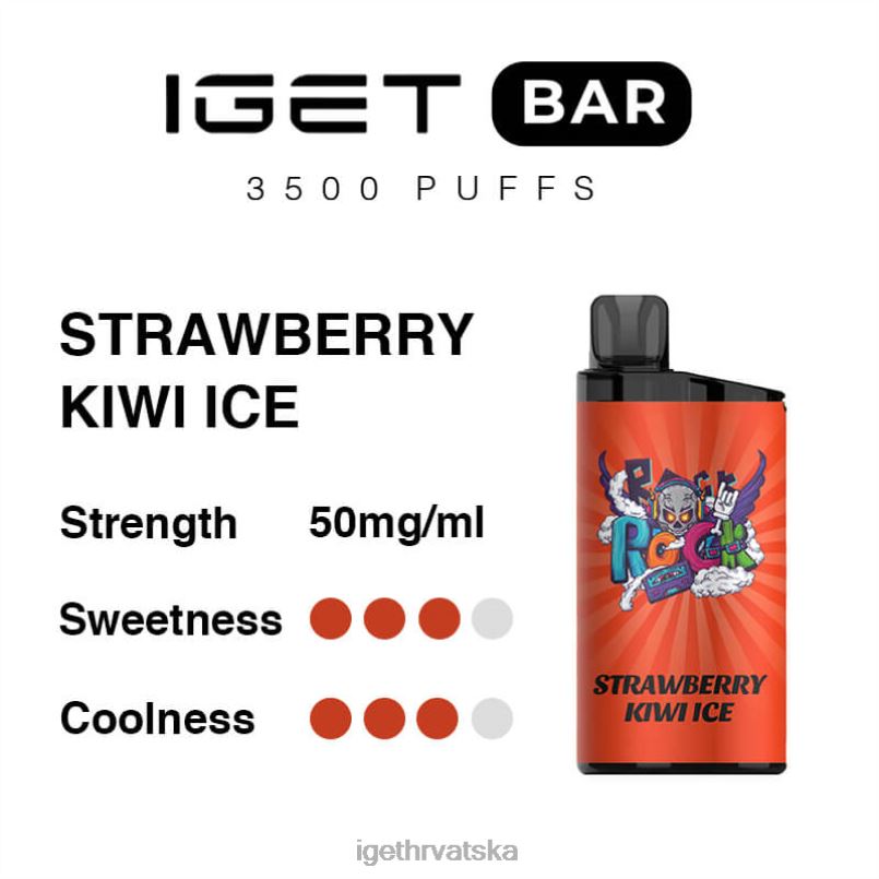 IGET Vape Sale bar 3500 dizanja 2FJ6D303 led od kivija od jagoda