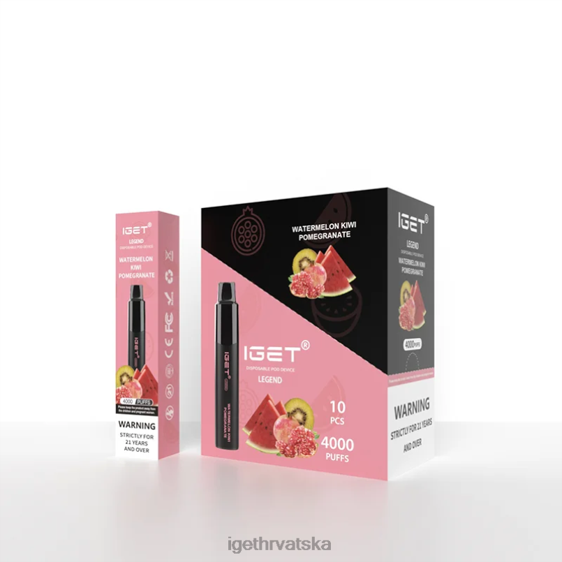 IGET Vape Europe legenda 4000 dizanja 2FJ6D336 lubenica kivi šipak