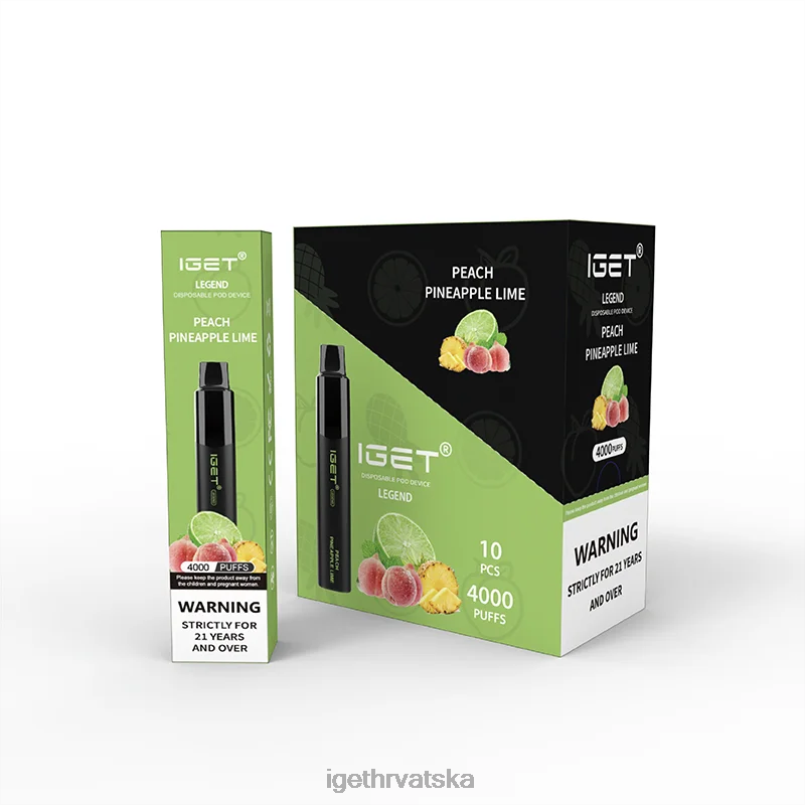 IGET Vape Sale legenda 4000 dizanja 2FJ6D338 breskva ananas limeta