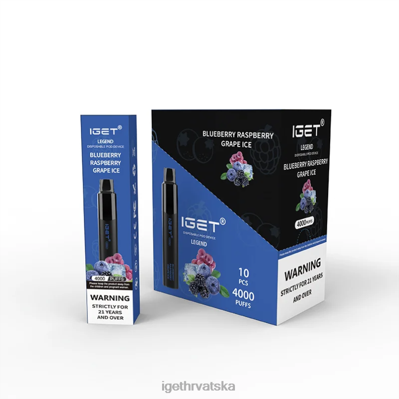 IGET Vape Sale legenda 4000 dizanja 2FJ6D348 borovnica malina grožđe led