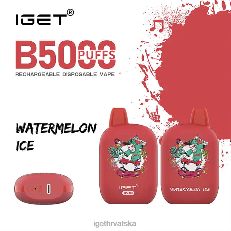 IGET Vape Sale b5000 2FJ6D307 led od lubenice