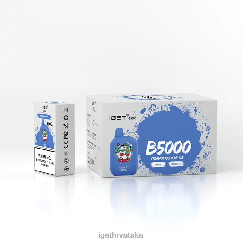 IGET Vape b5000 2FJ6D314 led od kivija od jagoda