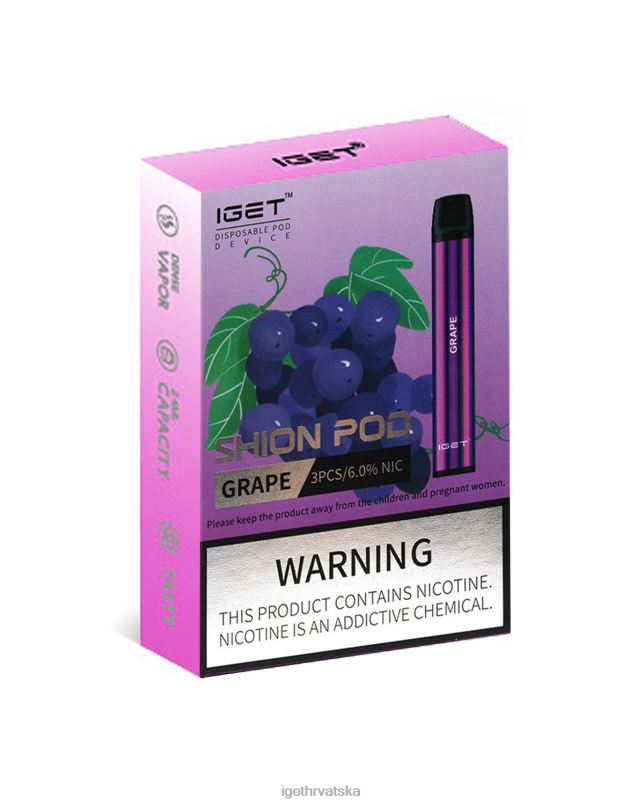 IGET Vape Sale 3 x sjaj 2FJ6D15 grožđe