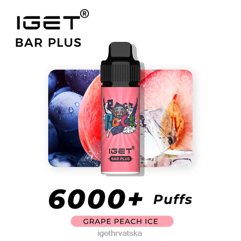 IGET Bar Sale bar plus - 6000 udaha 2FJ6D590 grožđe breskva led