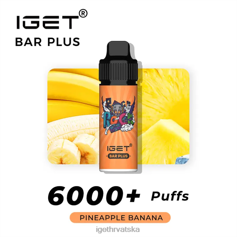 IGET Eshop bar plus - 6000 udaha 2FJ6D600 ananas banana