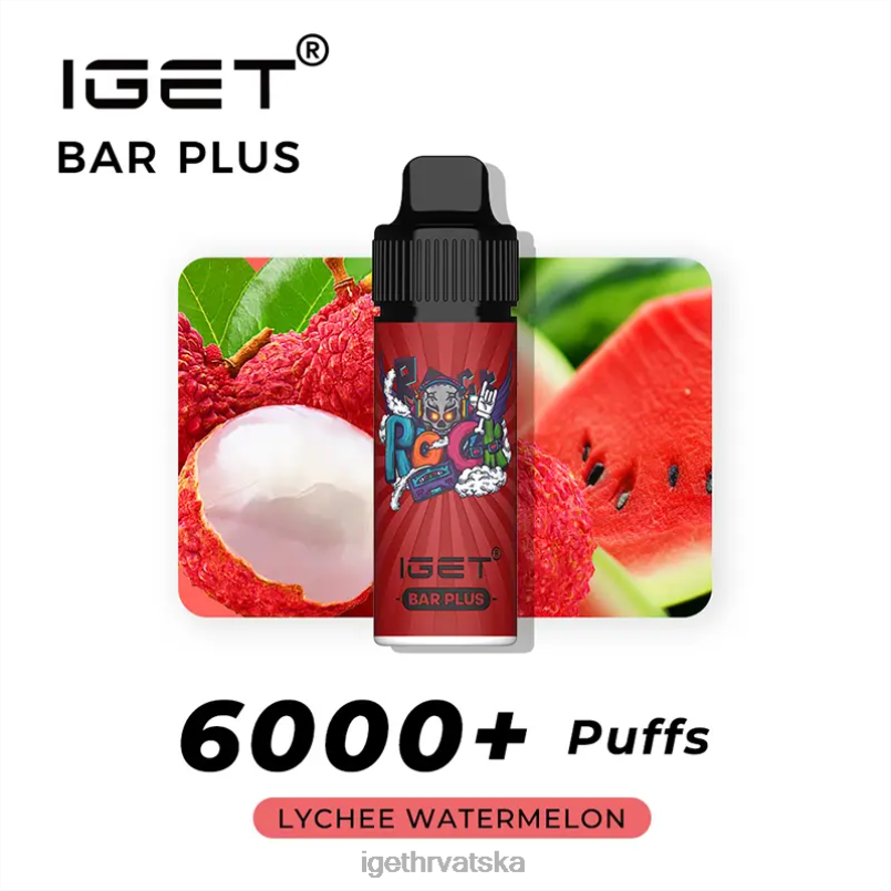 IGET Store bar plus - 6000 udaha 2FJ6D606 liči lubenica