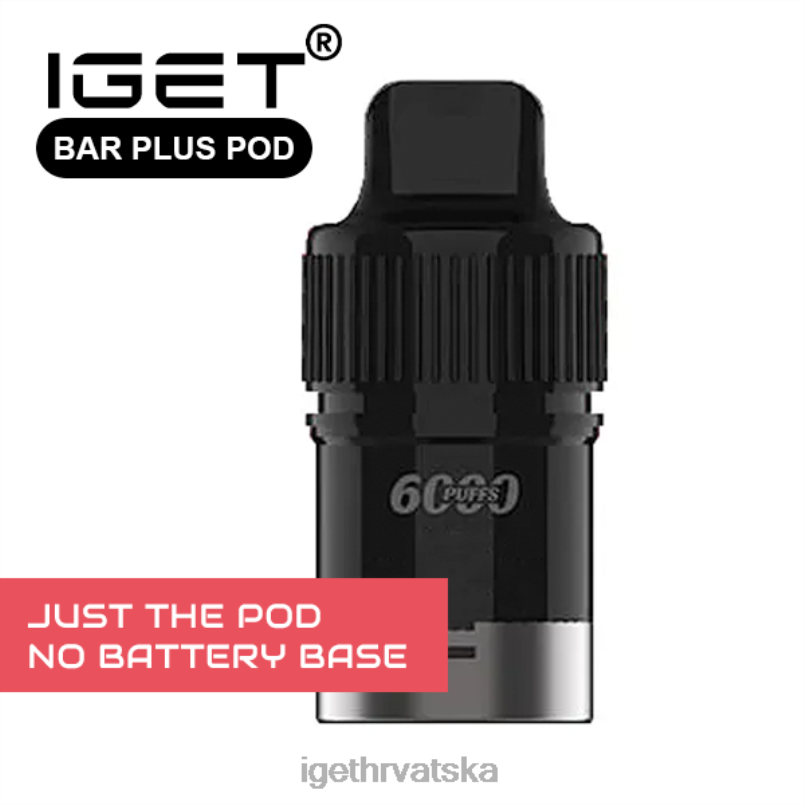 IGET Eshop bar plus - samo mahuna - led od grožđa - 6000 udaha (bez baze baterije) 2FJ6D667 samo grožđani led