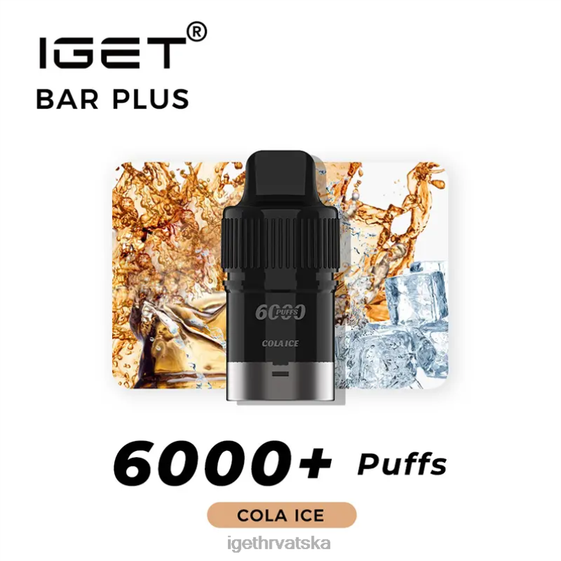 IGET Vape Sale bar plus pod 6000 udaha 2FJ6D263 cola led