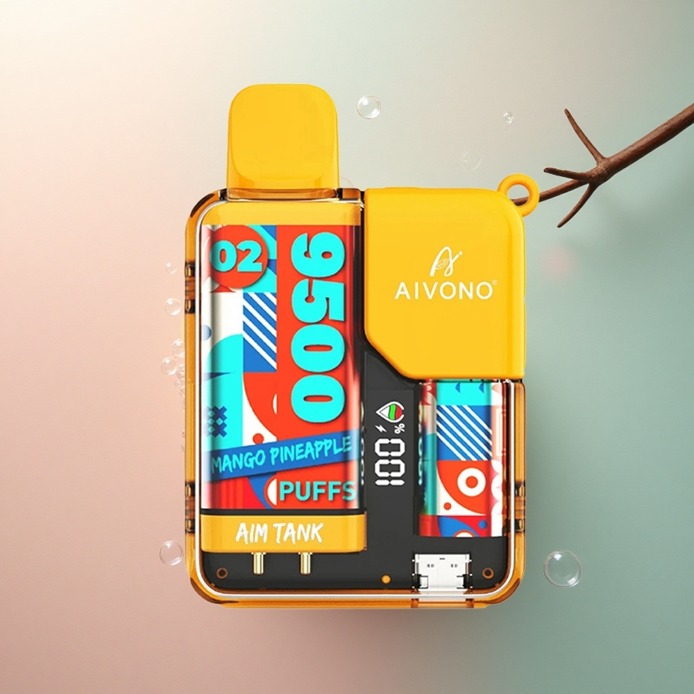 Aivono Aim Tank 9500 Puffs Ananas Mango 18ml 650mAh 0-5% nikotina