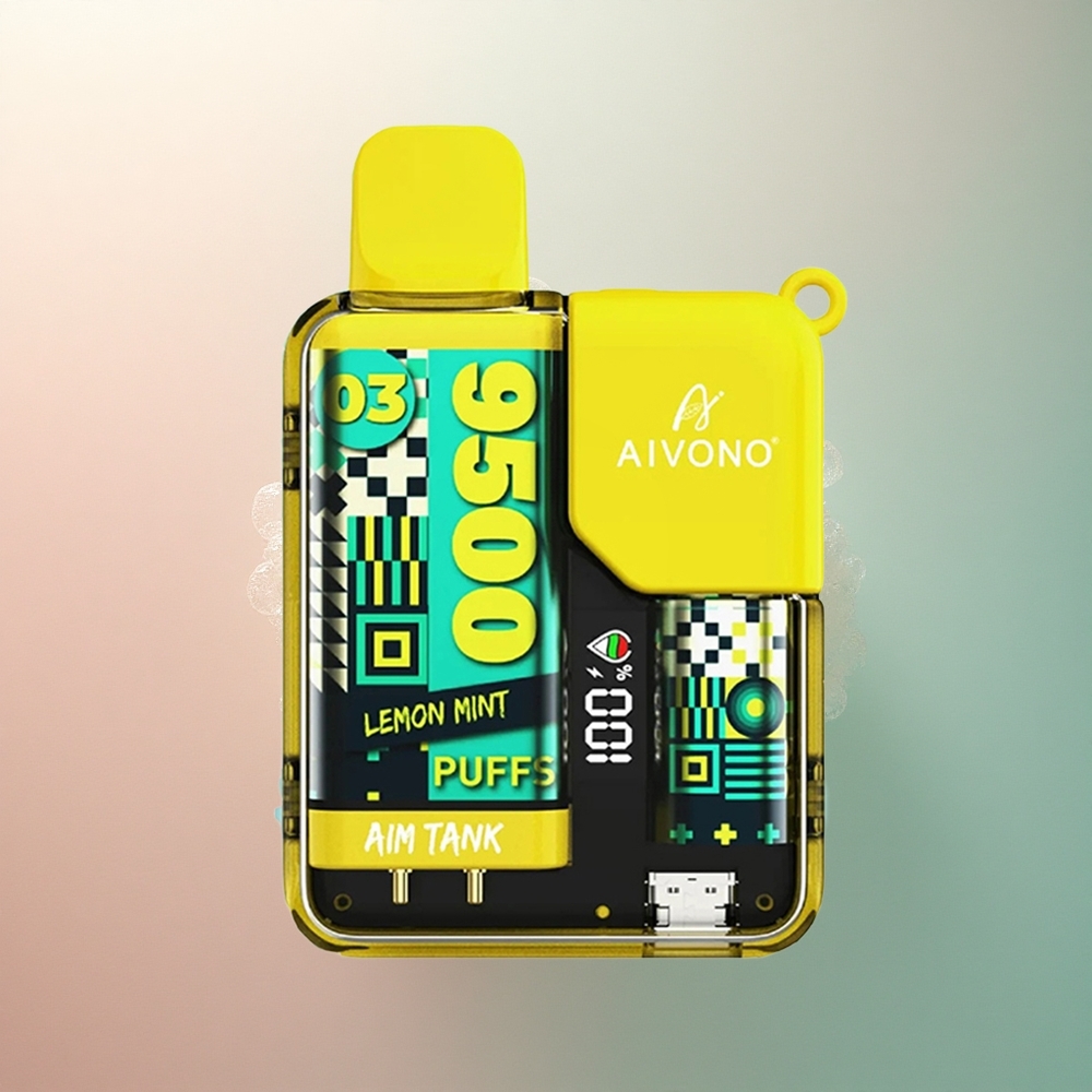 Aivono Aim Tank 9500 Puffs Limeta Mentol 5% nikotina 650mAh