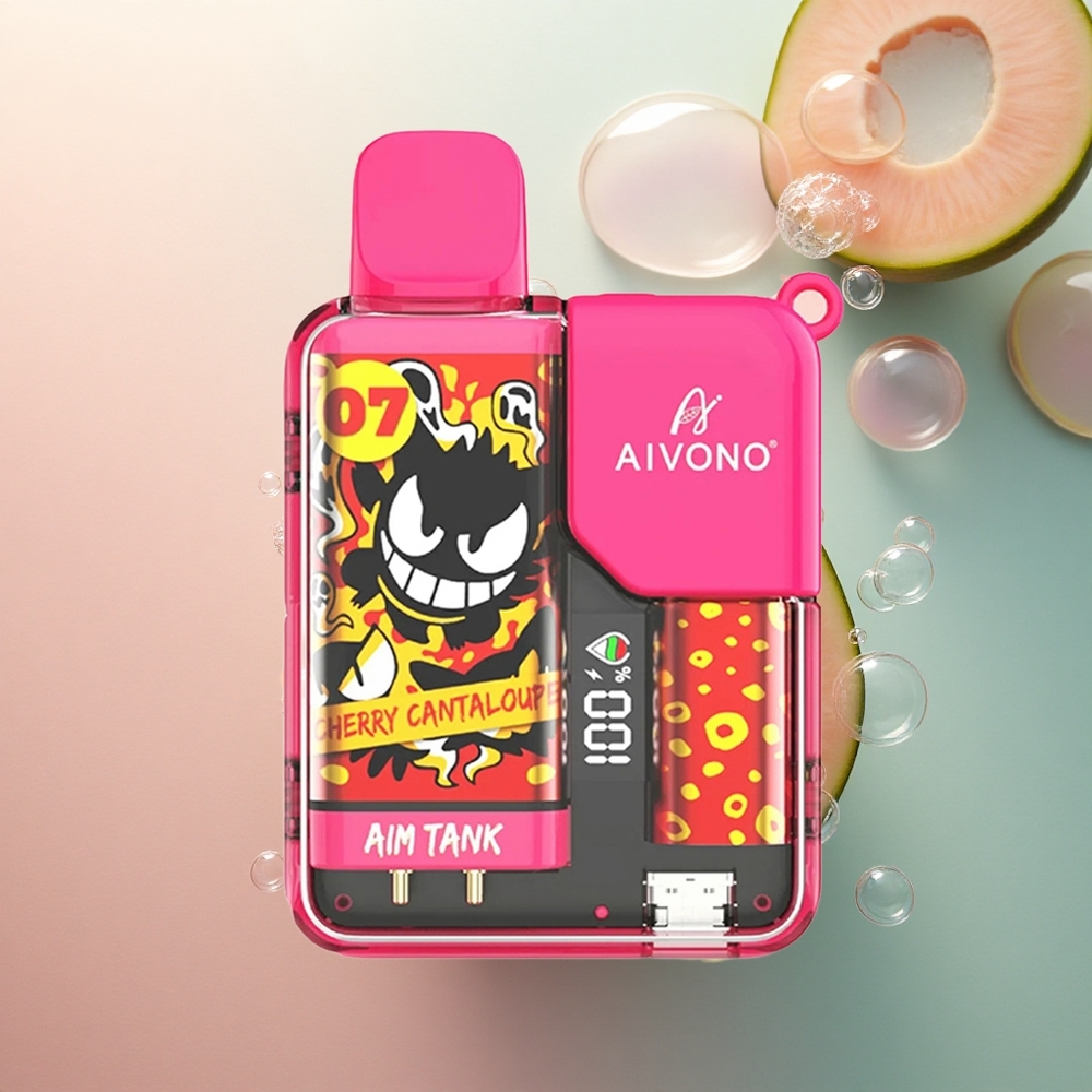 Aivono Aim Tank 9500 Puffs Trešnja Dinja 18ml 650mAh 5% nikotina