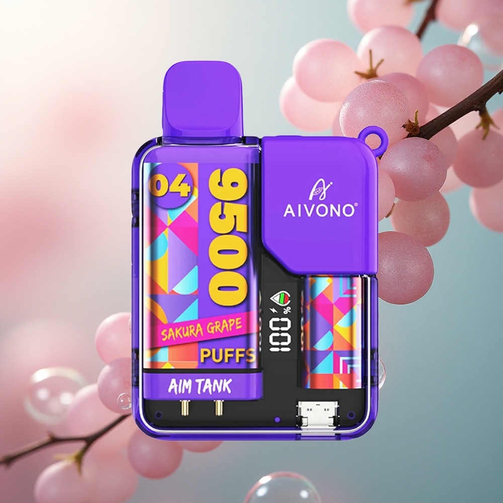 Aivono Aim Tank 9500 Puffs Trešnja Grožđe 18ml 650mAh