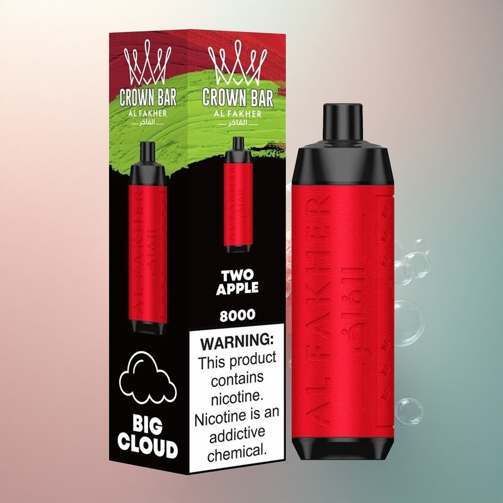 Al Fakher Crown Bar 8000 Crystal Dvije Jabuke 600mAh 18ml Nikotin 5mg