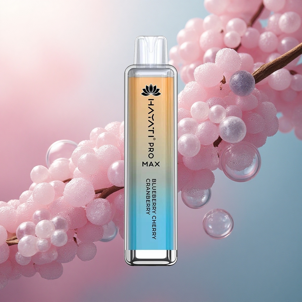 Hayati Pro Max 4000 Puffs Boravica Trešnja Brusnica 2% Nikotina 1400mAh