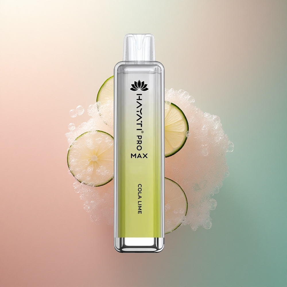 Hayati Pro Max 4000 Puffs Cola Limeta sa 5% nikotina i 1400mAh baterijom