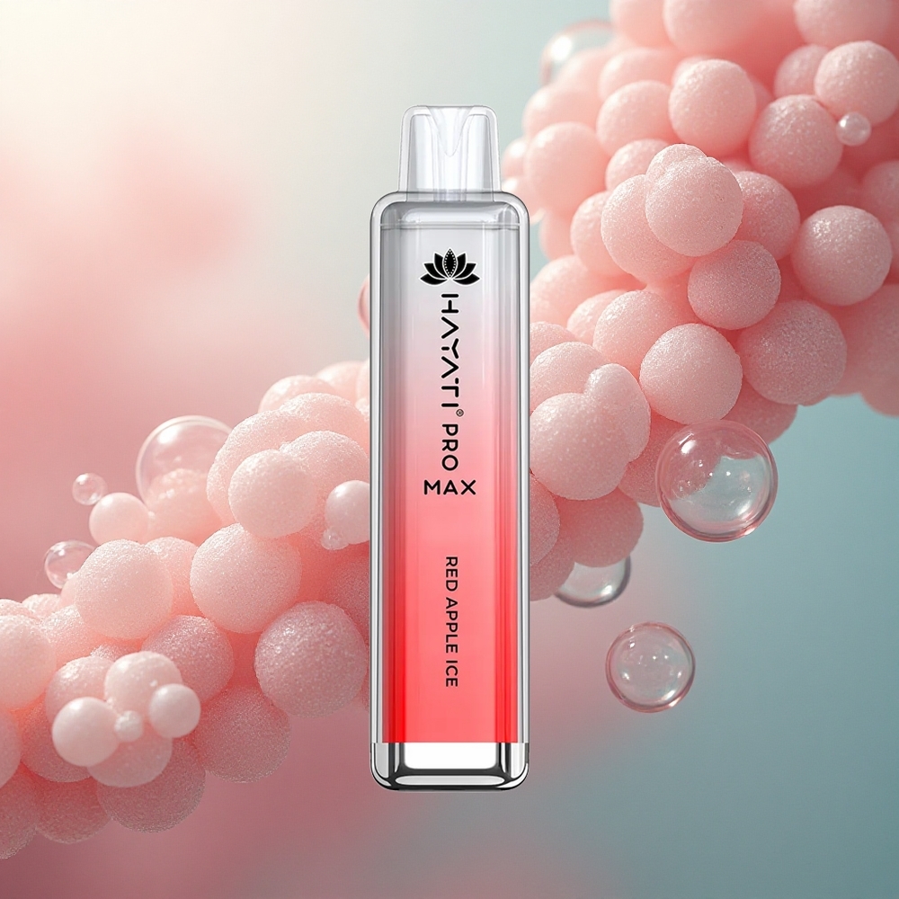 Hayati Pro Max 4000 Puffs Crvena Jabuka Led s 5% Nikotina i 1400mAh Baterijom