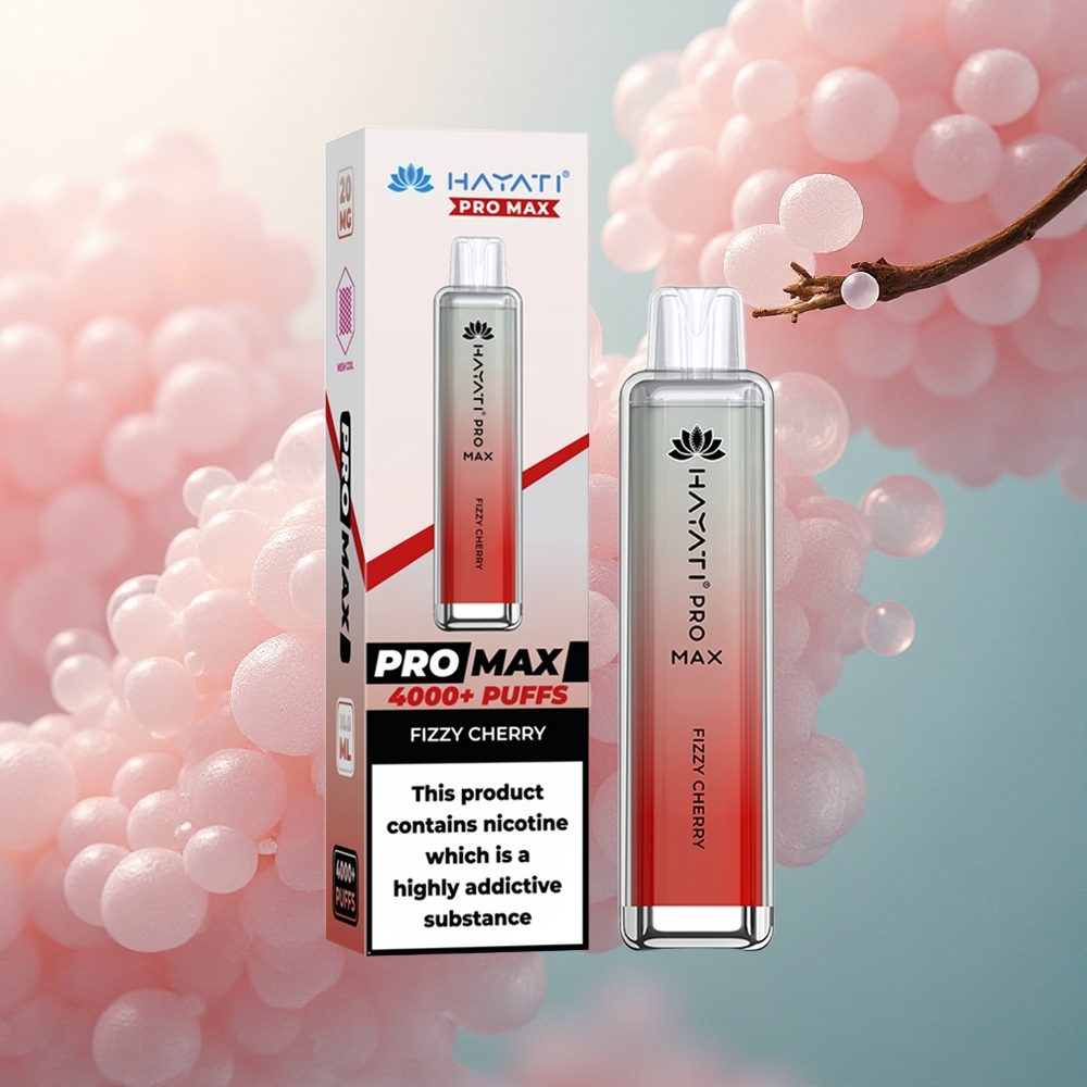 Hayati Pro Max 4000 Puffs Fizz Cherry Dual Coil 1400mAh