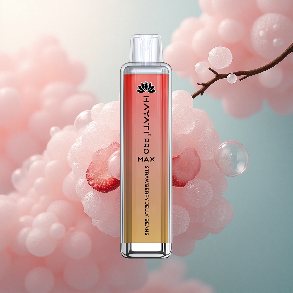 Hayati Pro Max 4000 Puffs Jagodni Žele Bomboni s 5% Nikotina i 1400mAh Baterijom