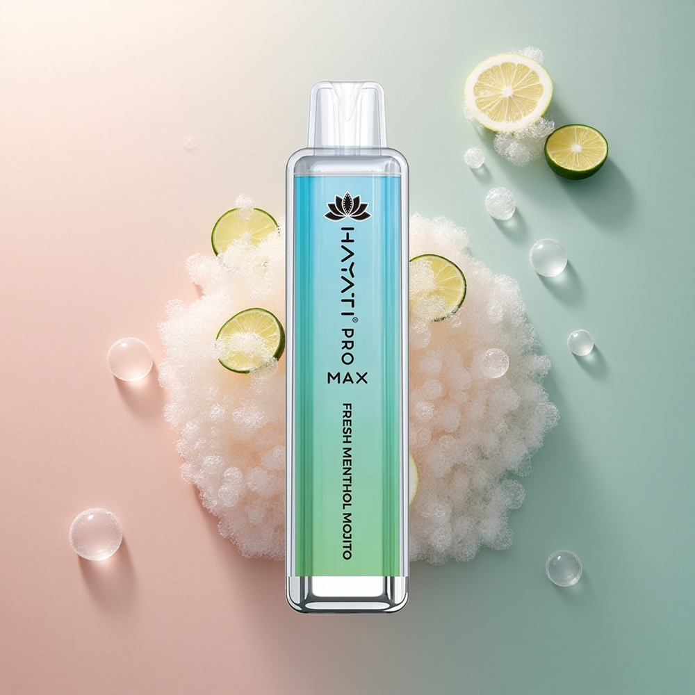 Hayati Pro Max 4000 Puffs Svježi Mentol Mojito sa 5% nikotina i 1400mAh baterijom