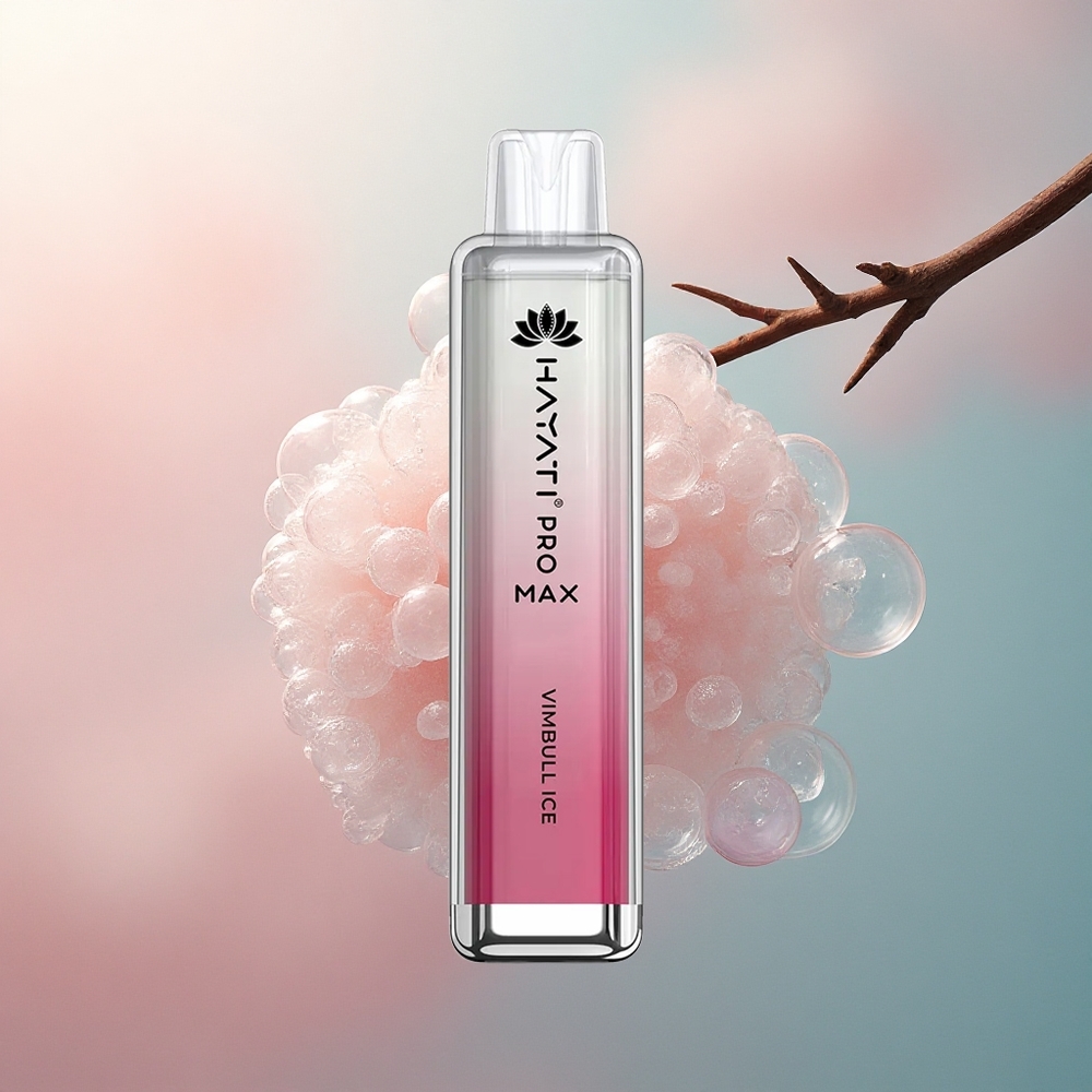 Hayati Pro Max 4000 Puffs Vimbull Led Rechargeable Dual Coil Ice