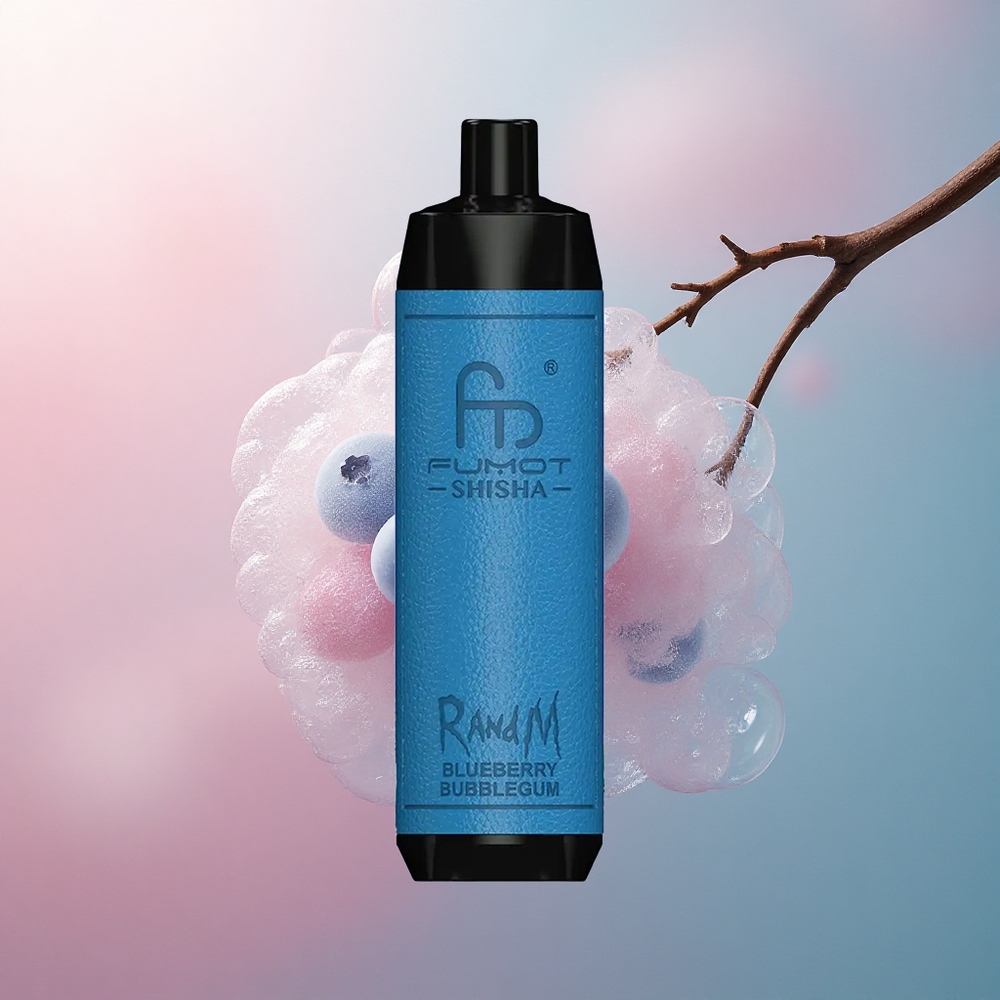 RandM Fumot Shisha 10000 Puffs Borovičina Žvakača s 0,6ohm Mesh svitkom i 850 mAh baterijom