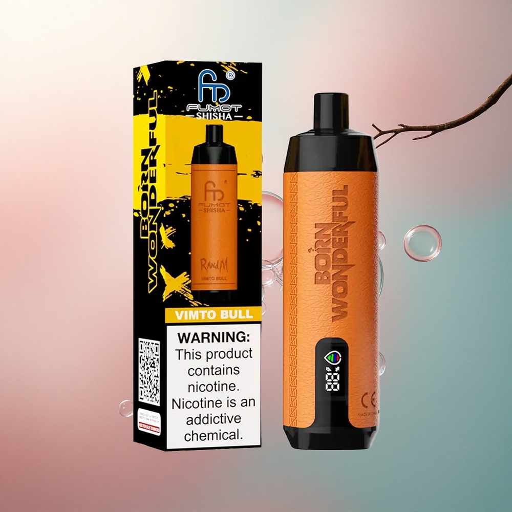 RandM Fumot Shisha 10000 Puffs Vimto Bull 18ml 850mAh 0.5% nikotina