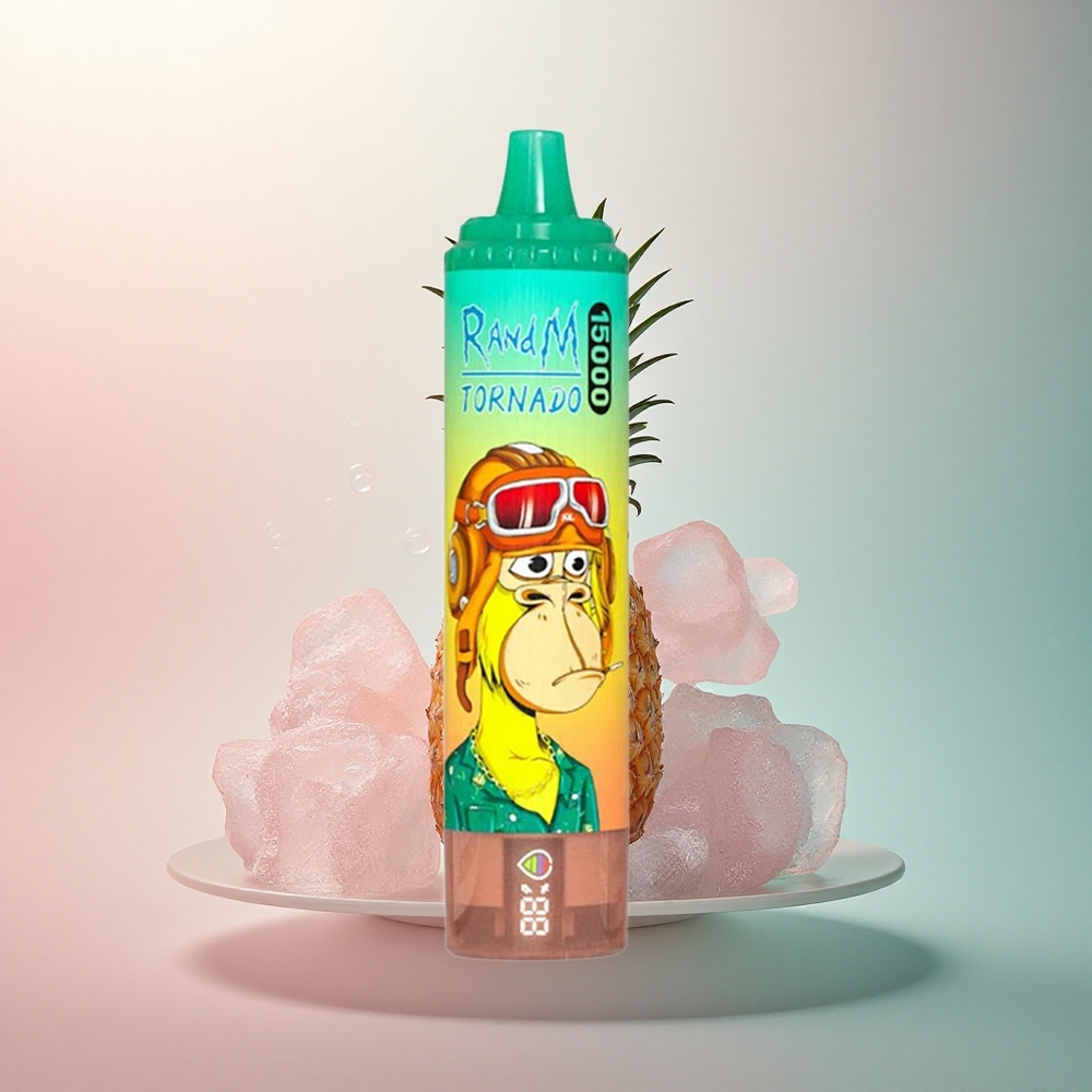 RandM Fumot Tornado 15000 Puffs Ananas Led 25ml 850mAh Mesh