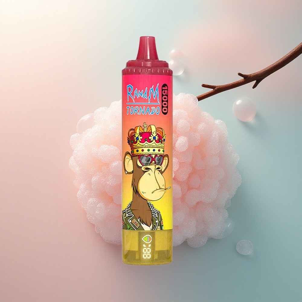 RandM Fumot Tornado 15000 Puffs Breskva Led s 5% nikotina i 850mAh baterijom