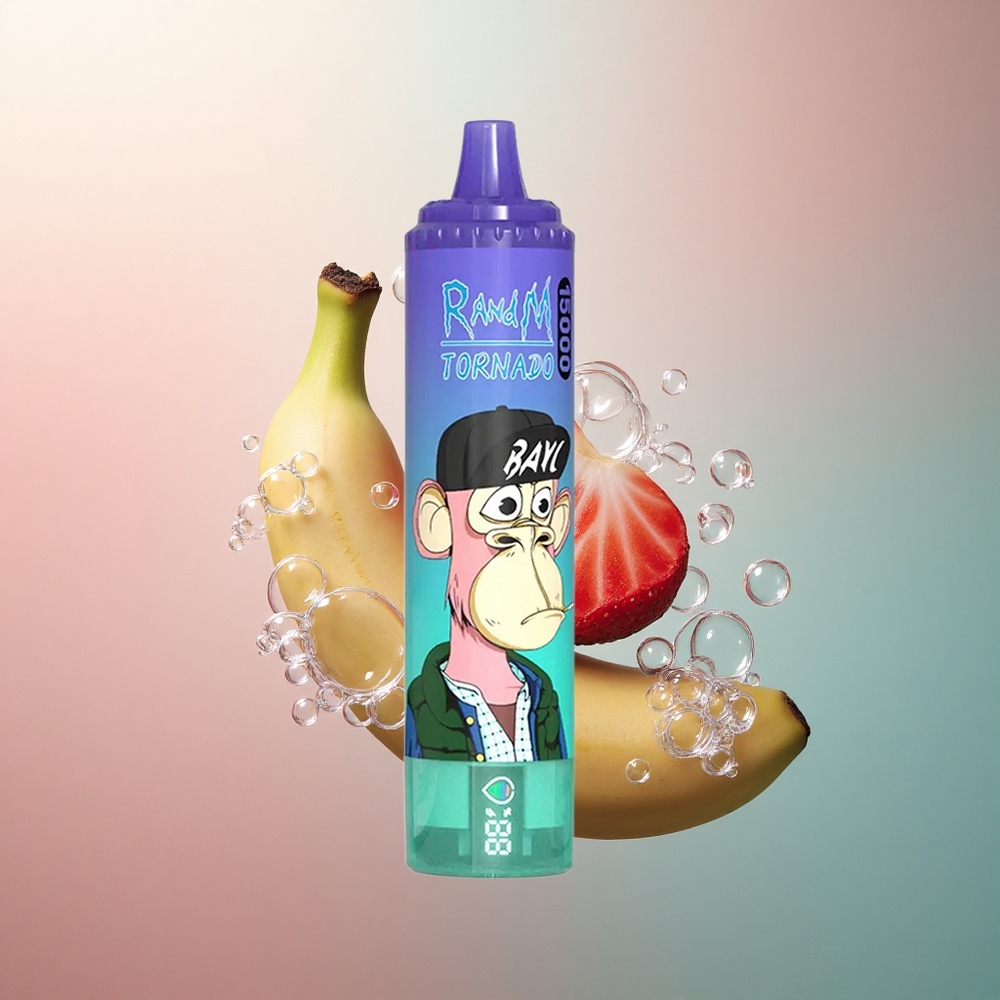 RandM Fumot Tornado 15000 Puffs Jagoda Banana 25ml 850mAh