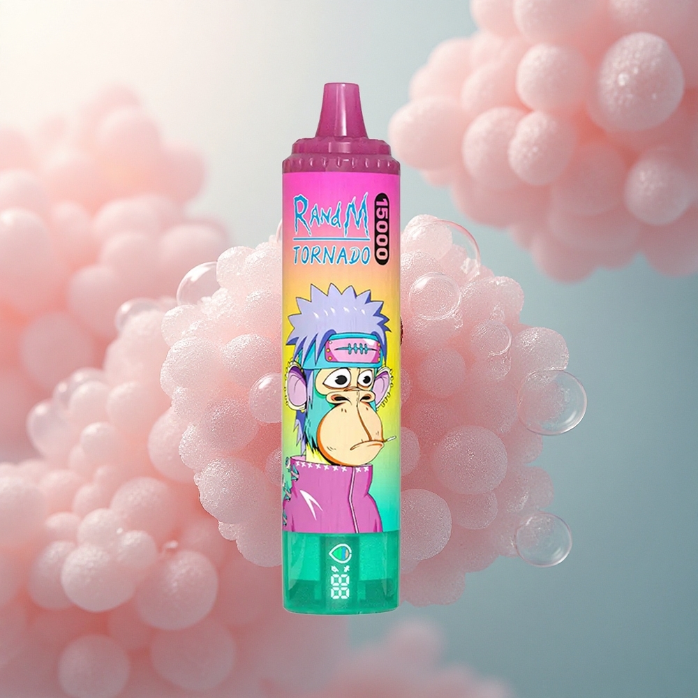 RandM Fumot Tornado 15000 Puffs Jagoda Led 25ml 850mAh Mesh