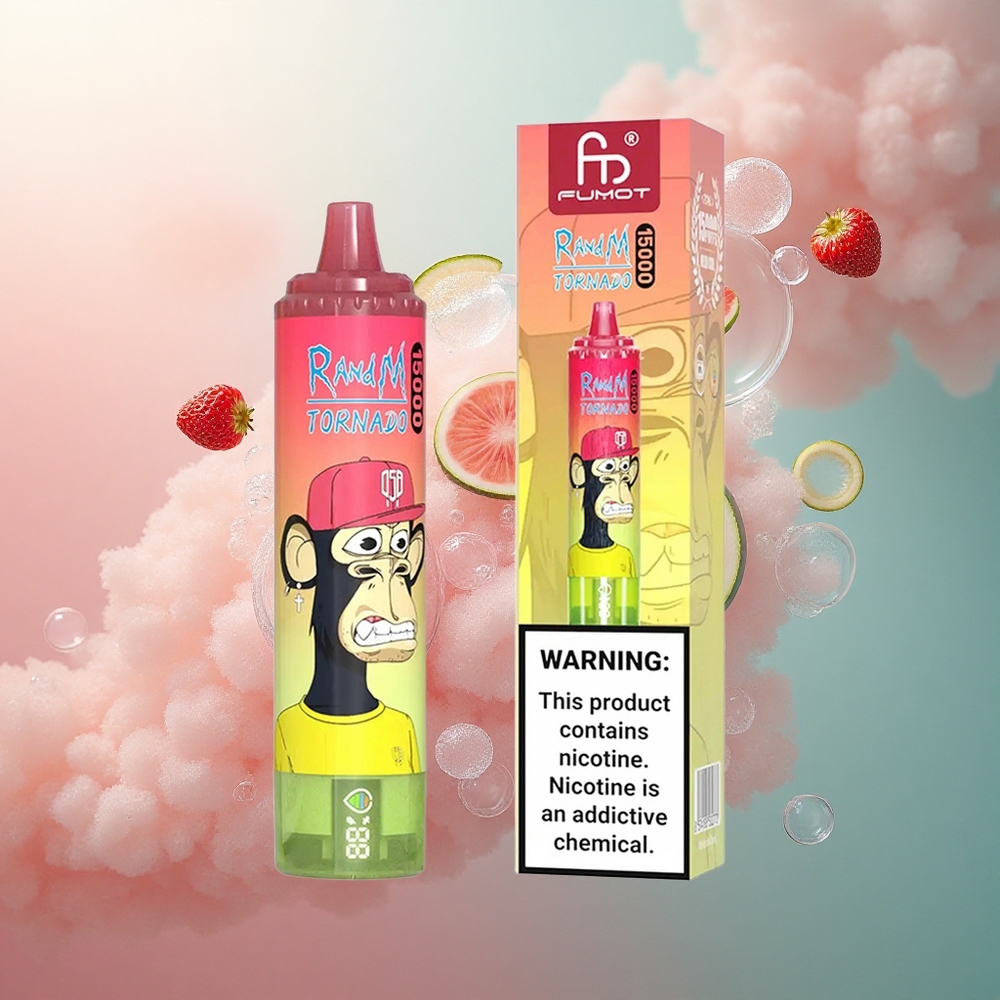 RandM Fumot Tornado 15000 Puffs Jagoda Lubenica Limunada s 25ml tekućine i 850mAh baterijom