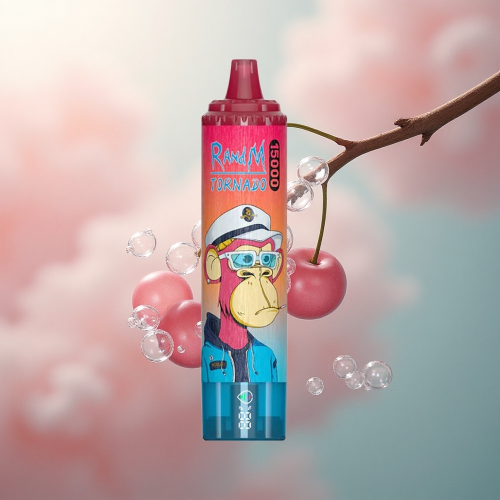 RandM Fumot Tornado 15000 Puffs Trešnja LCD 850mAh 5% nikotina