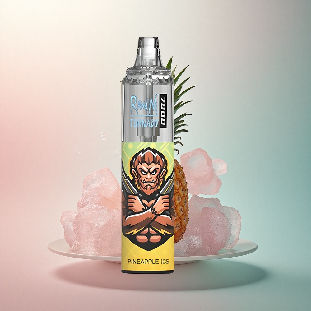 RandM Fumot Tornado 7000 Puffs Ananas Led 14ML 850mAh Zračno Podesiv