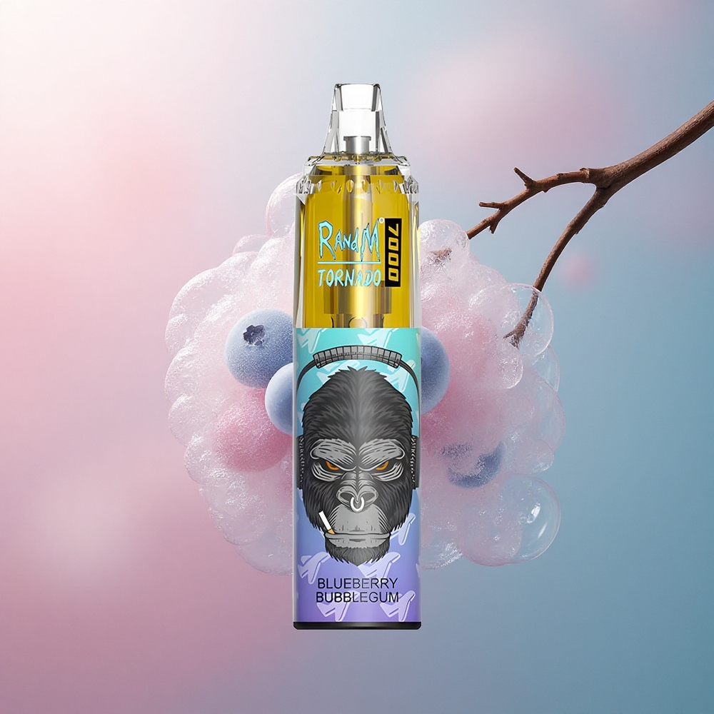 RandM Fumot Tornado 7000 Puffs Borovnica Žvakača s 850 mAh i 5% nikotina