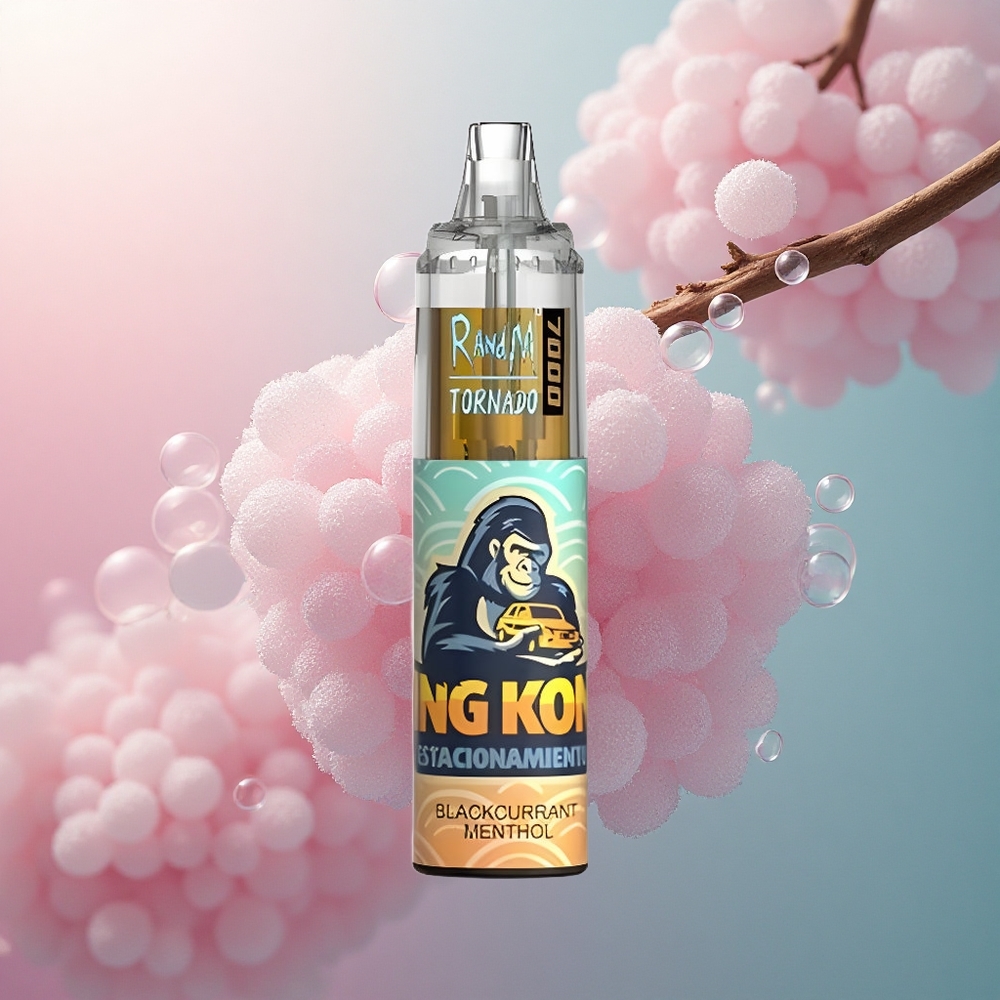 RandM Fumot Tornado 7000 Puffs Crna Ribizla Mentol 850mAh Mesh