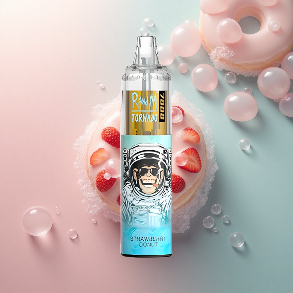 RandM Fumot Tornado 7000 Puffs Jagodna Krafna s 5% Nikotina i 850 mAh