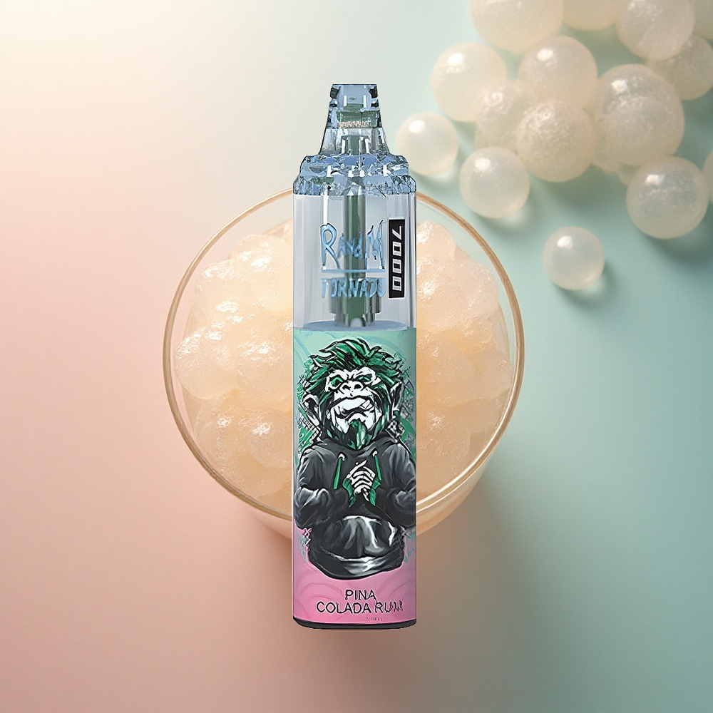 RandM Fumot Tornado 7000 Puffs Pina Colada Rum 14ML 850mAh Zrak-Podesivi