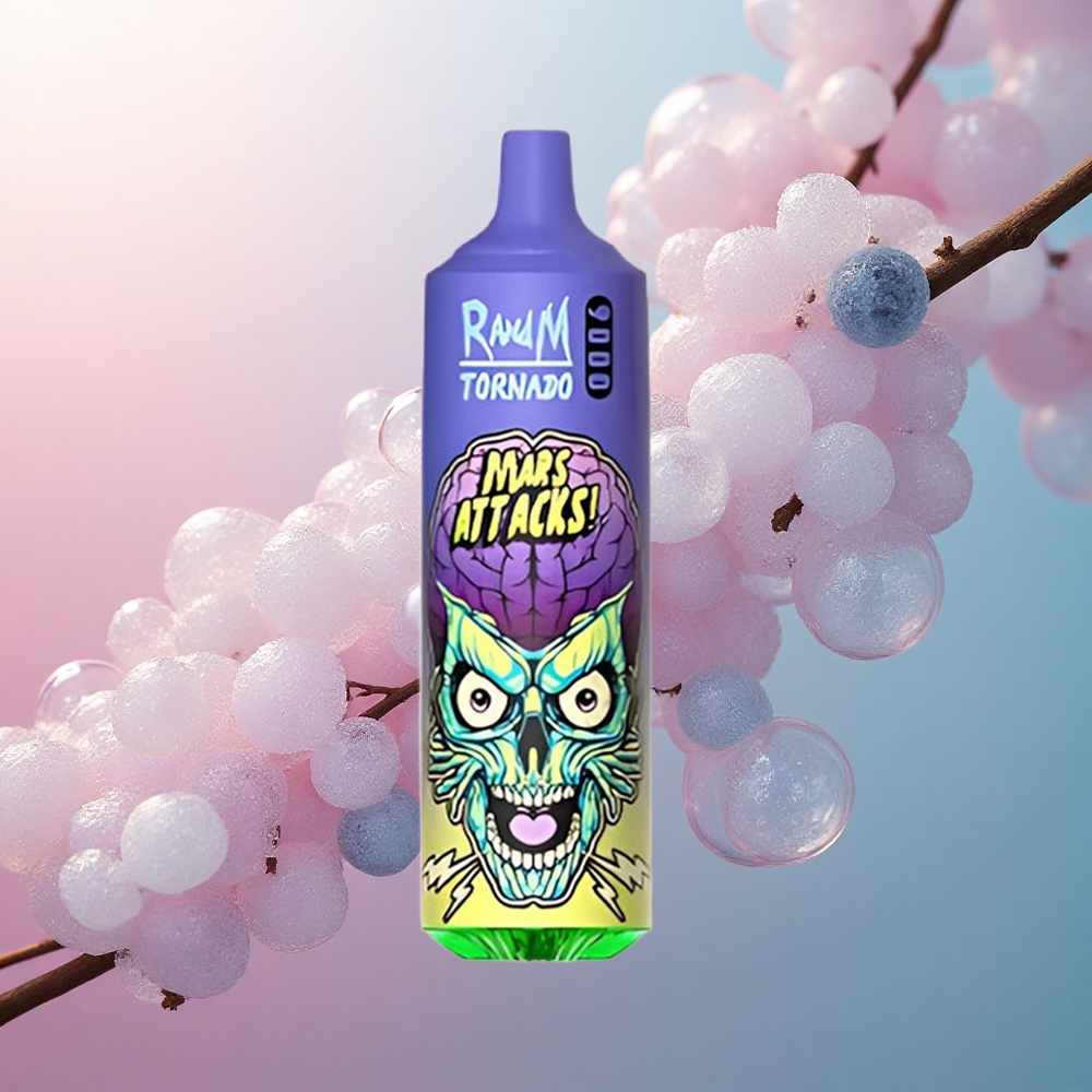 RandM Fumot Tornado 9000 Puffs Boravica Led s 18 mL tekućine i 850 mAh baterijom