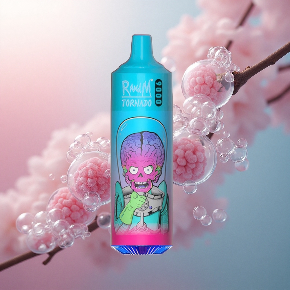 RandM Fumot Tornado 9000 Puffs Borovnica Malina 850 mAh Mesh Coil RGB Display