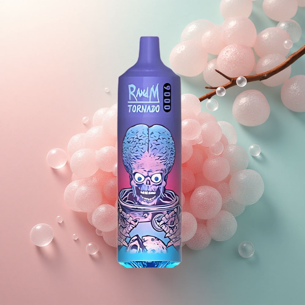 RandM Fumot Tornado 9000 Puffs Lubenica Brazz Led s 850 mAh i Mesh Coil