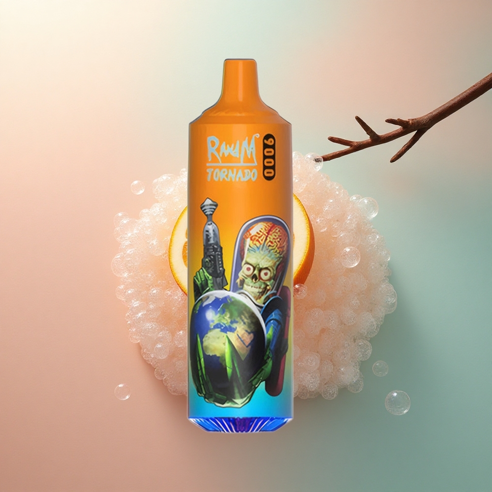 RandM Fumot Tornado 9000 Puffs Narančasta Soda s 18 mL e-tekućine i 850 mAh baterijom