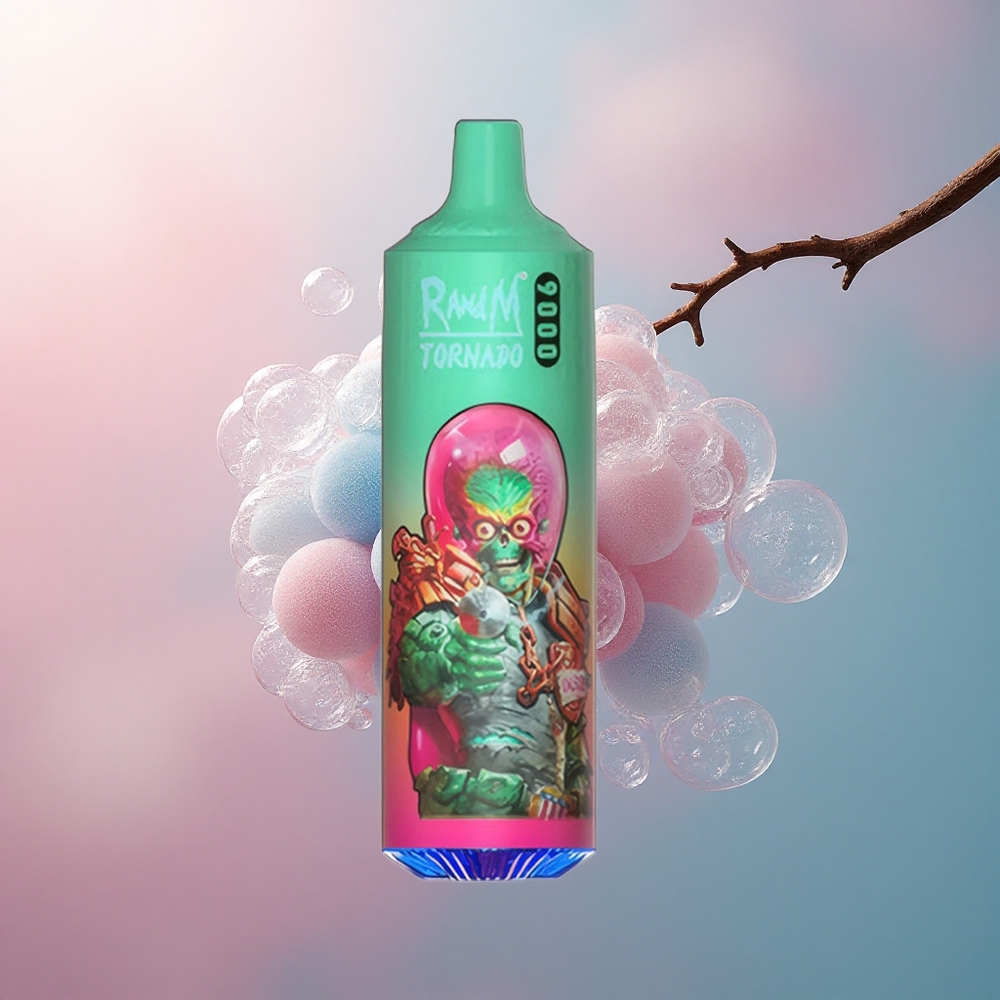 RandM Fumot Tornado 9000 Puffs Plava Malina Kush s 18 mL Tekućine i 850 mAh Baterijom