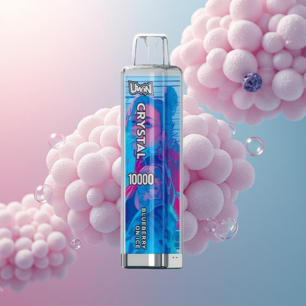Uwin Crystal 10000 Puffs Borovnica Na Ledu s RGB Svjetlima i 5% Nikotina